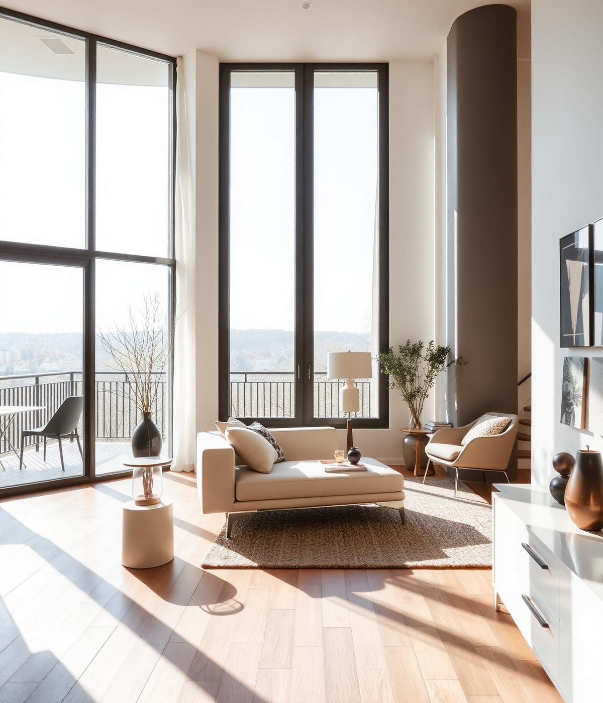 Stijlvol modern Europees appartement met veel daglicht